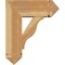 Ekena Millwork Funston Arts and Crafts Rough Sawn Bracket w/ Offset Brace, Western Red Cedar, 8"W x 20"D x 24"H BKT0806X20X24FST03RWR - alternate 2